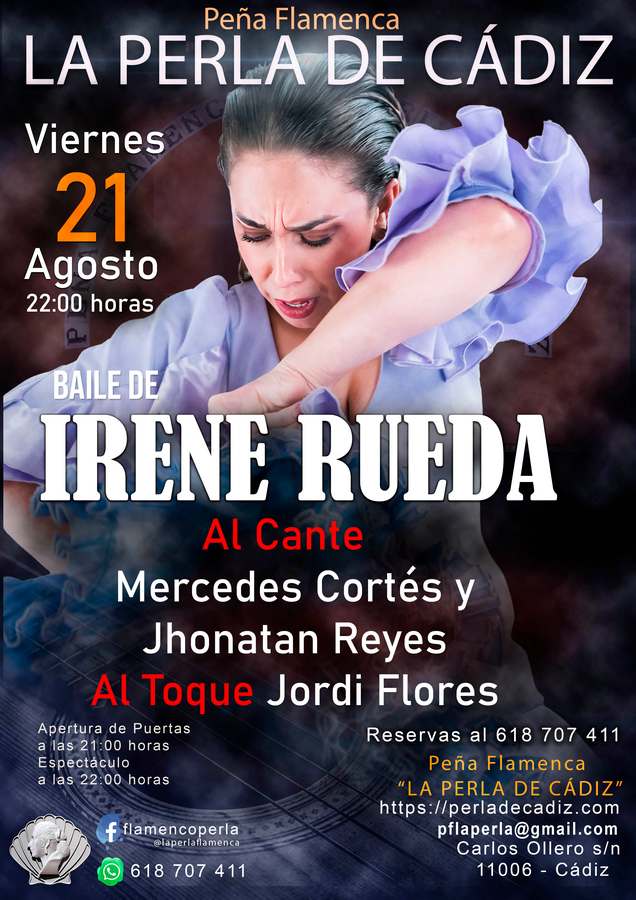 Viernes 21 de Agosto, Irene Rueda